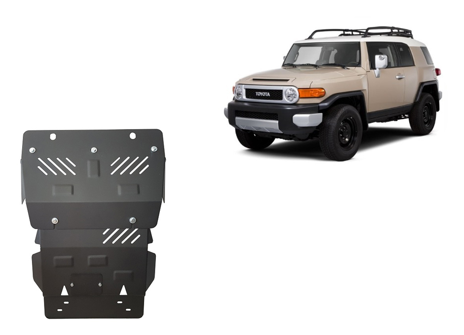 Toyota FJ Cruiser (2006-2018) Engine, Front Bumper, Radiator Skid Plate - 2 mm Steel