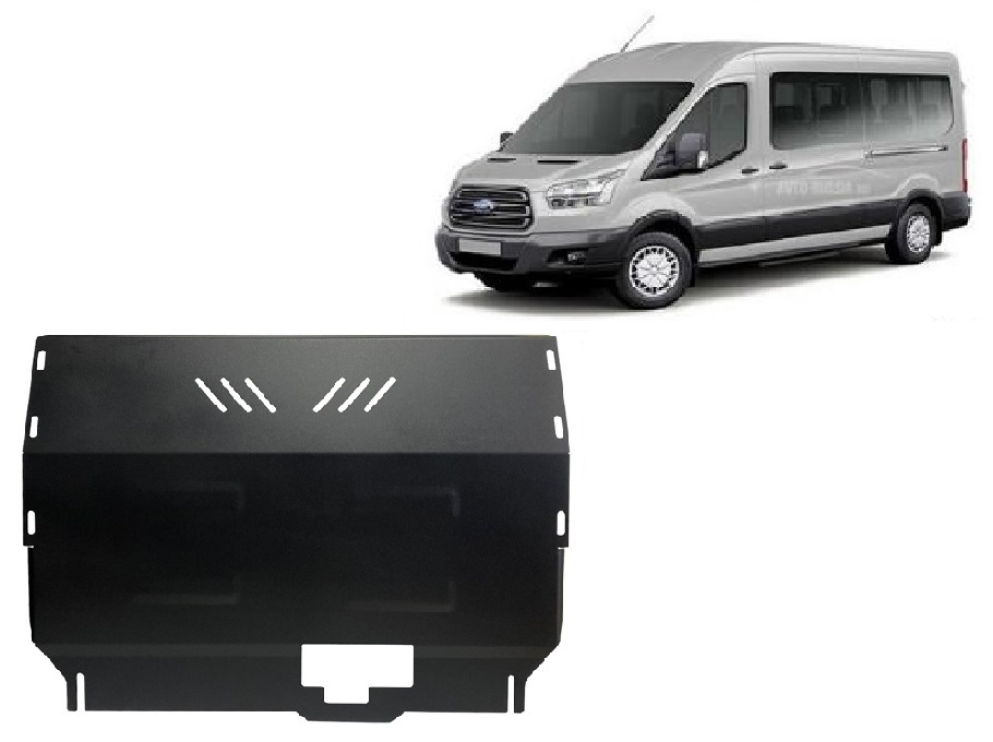 Ford Transit FWD (2020-2026) Engine, Front Bumper, Gearbox, Radiator Skid Plate - 2 mm Steel