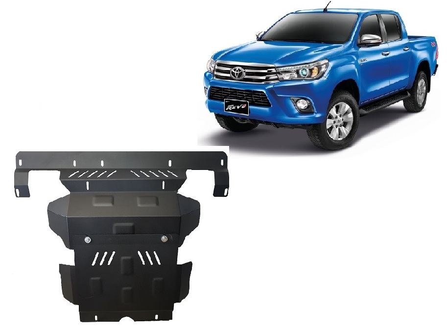 Toyota Hilux Revo (2016-2026) Engine, Radiator Skid Plate - 2 mm Steel