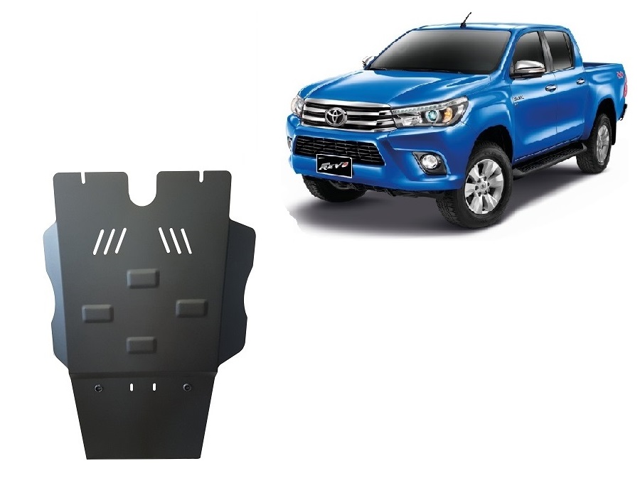 Toyota Hilux Revo (2016-2026) Gearbox and Particle filter Skid Plate - 2 mm Steel