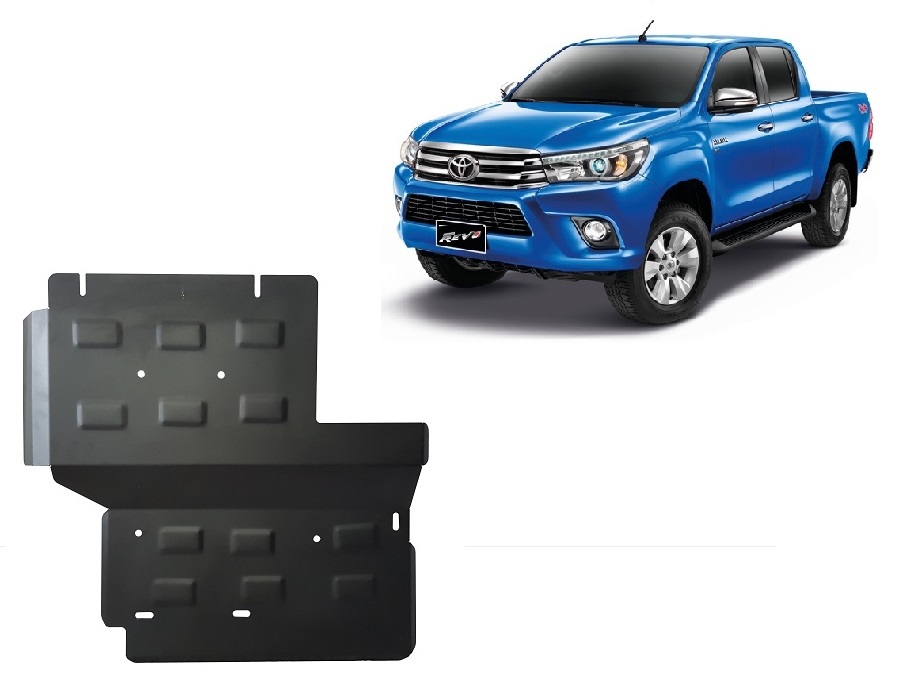 Toyota Hilux Revo (2016-2021) Particle filter and Transfer case Skid Plate - 3 mm Steel