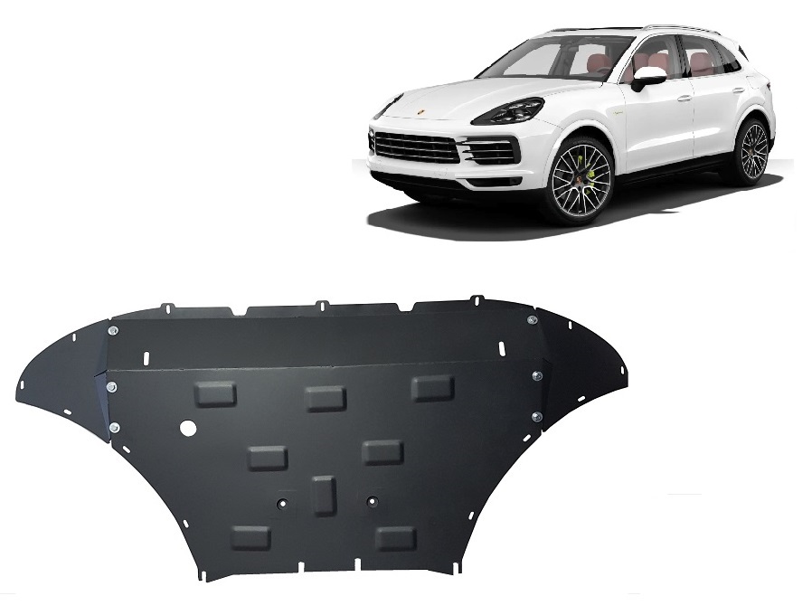 Porsche Cayenne (2018-2026) Engine, Front Bumper, Radiator Skid Plate - 2 mm Steel