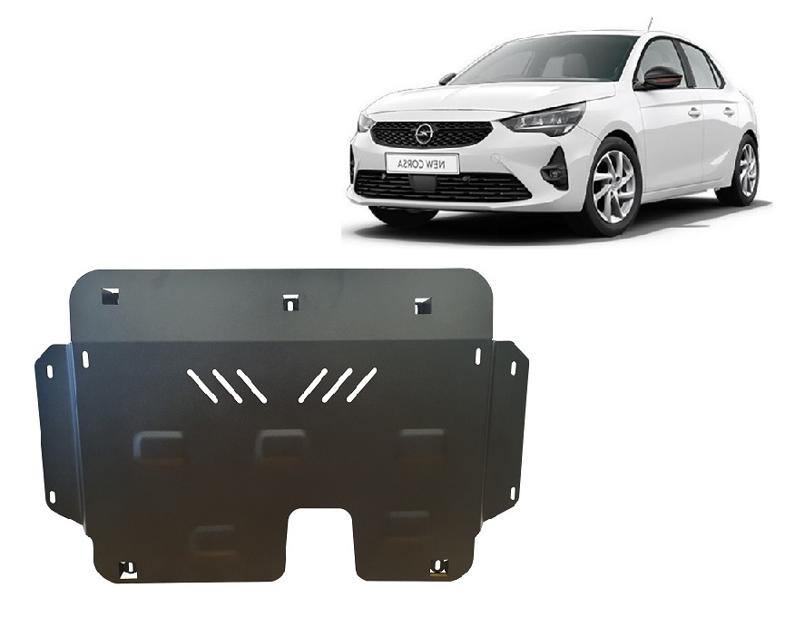 Opel Corsa F (2019-2026) Engine, Gearbox, Radiator Skid Plate - 2 mm Steel