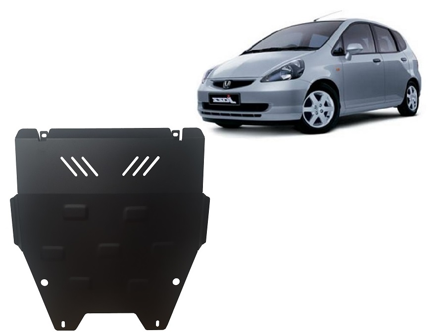 Honda Jazz (2002-2008) Engine, Front Bumper, Radiator Skid Plate - 2 mm Steel