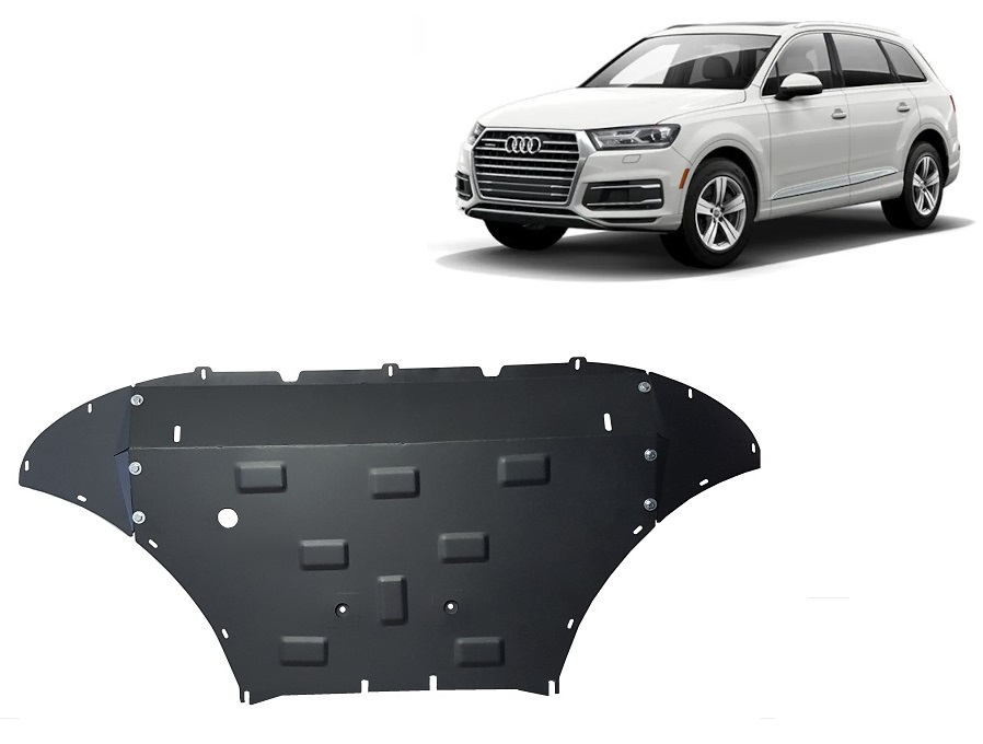 Audi Q7 (2015-2026) Engine, Front Bumper, Radiator Skid Plate - 2 mm Steel