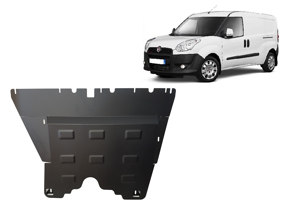 Fiat Doblo (2010-2022) Engine, Gearbox, Radiator Skid Plate - 2 mm Steel