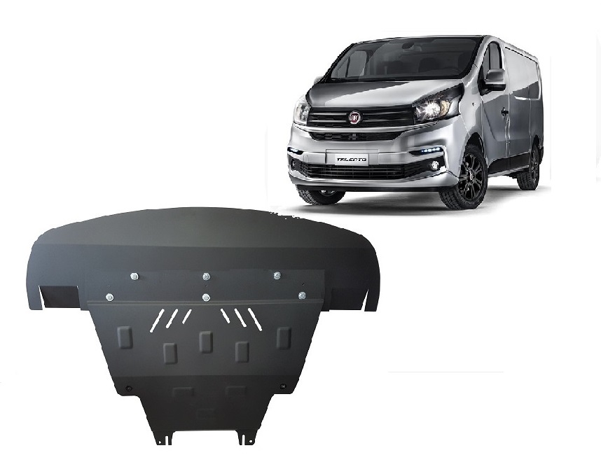 Fiat Talento (2016-2021) Engine, Front Bumper, Gearbox, Radiator Skid Plate - 2 mm Steel