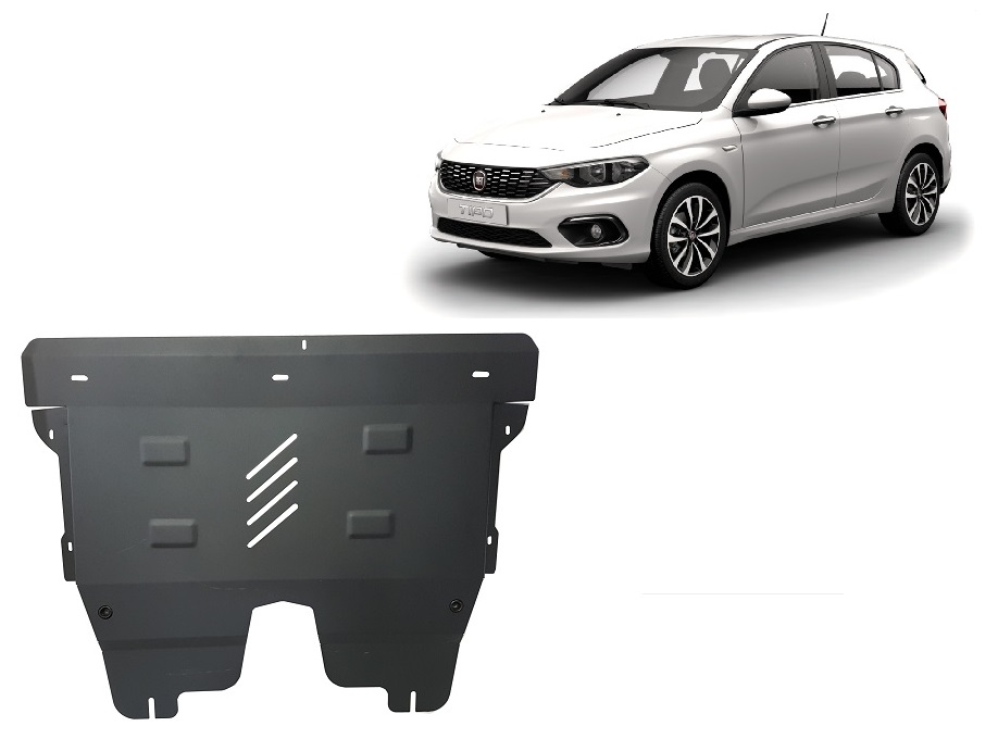 Fiat Tipo (2016-2026) Engine, Gearbox, Radiator Skid Plate - 2 mm Steel