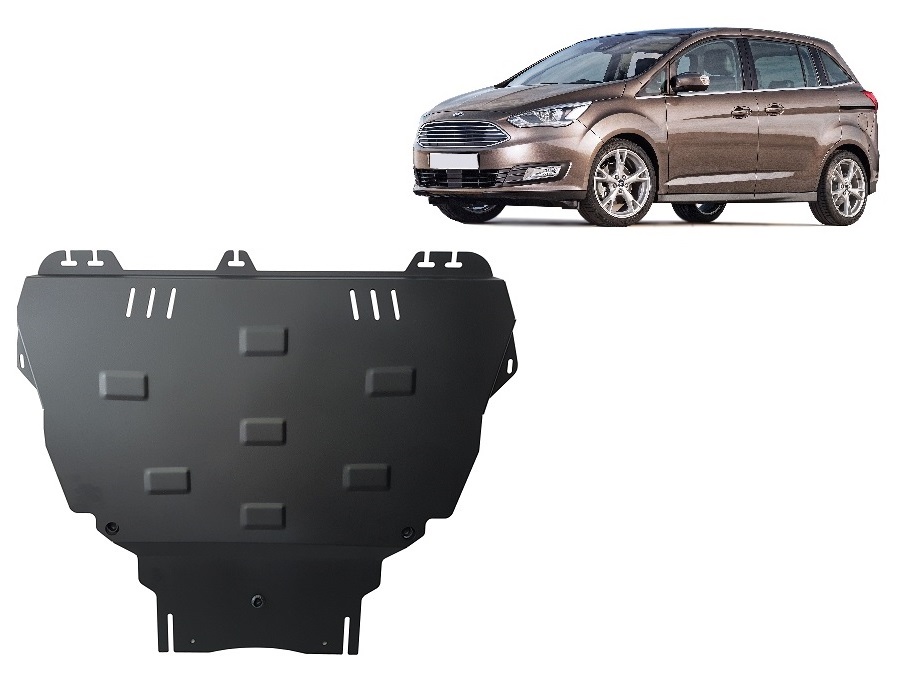 Ford C Max (2010-2019) Engine, Gearbox Skid Plate - 2 mm Steel