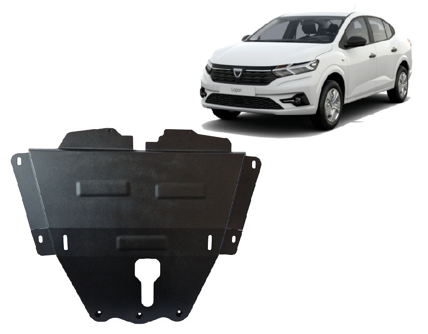 Dacia Logan (2021-2026) Engine, Gearbox Skid Plate - 2 mm Steel