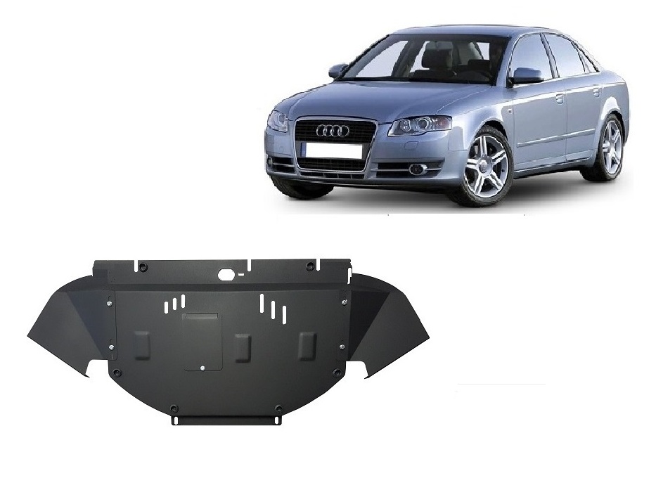 Audi A4 B7 All Road (2005-2008) Engine, Front Bumper, Radiator Skid Plate - 2 mm Steel
