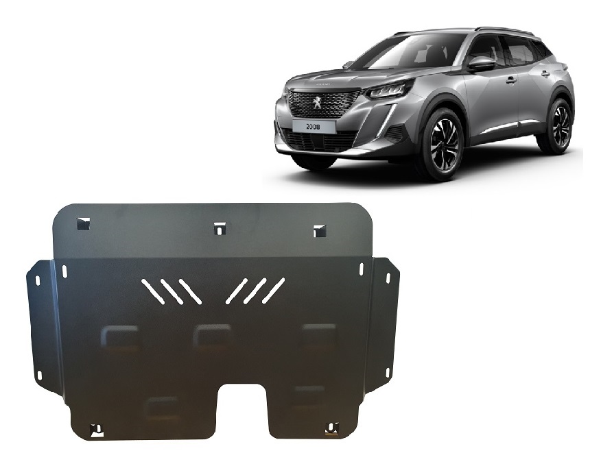 Peugeot 2008 (2019-2026) Engine, Gearbox, Radiator Skid Plate - 2 mm Steel