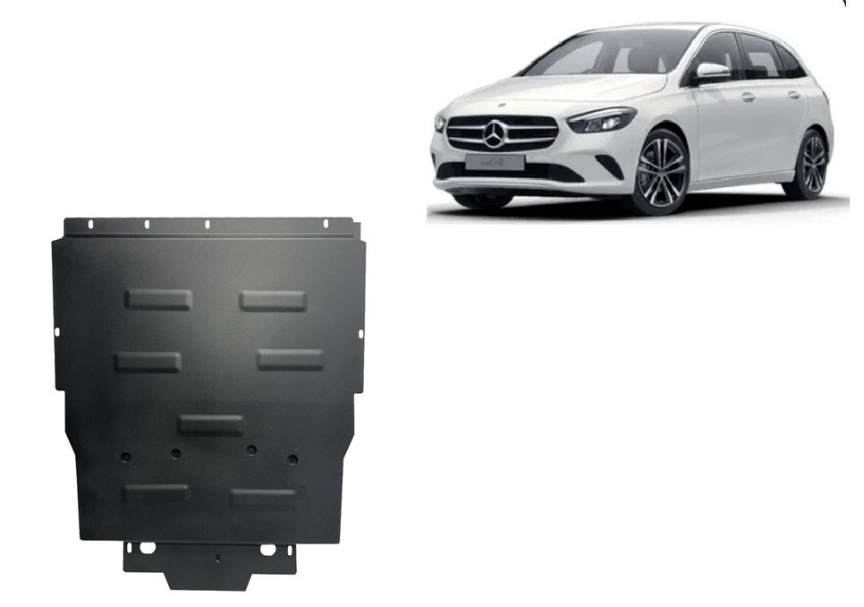 Mercedes B-Class W247 (2018-2026) Engine, Gearbox, Radiator Skid Plate - 2 mm Steel