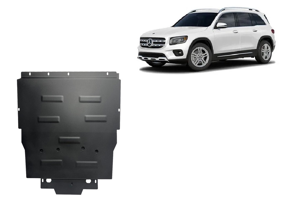 Mercedes GLB X247 (2018-2026) Engine, Gearbox, Radiator Skid Plate - 2 mm Steel