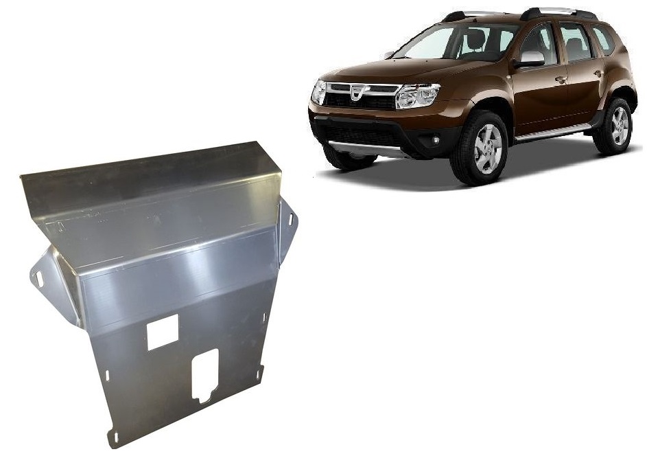 Dacia Duster (2010-2017) Engine, Front Bumper, Gearbox, Radiator Skid Plate - 4 mm Aluminum