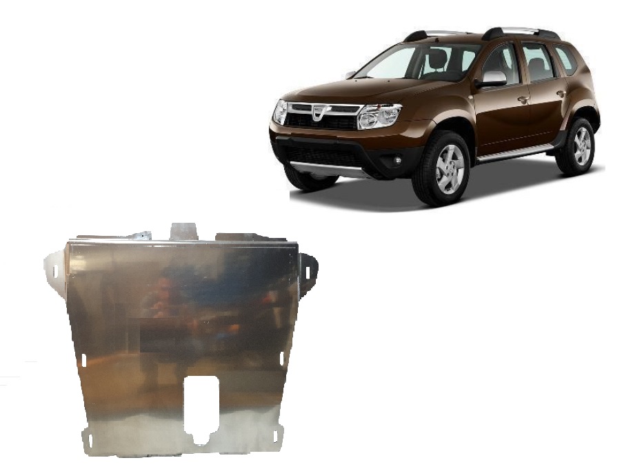 Dacia Duster (2010-2024) Engine, Gearbox Skid Plate - 4 mm Aluminum