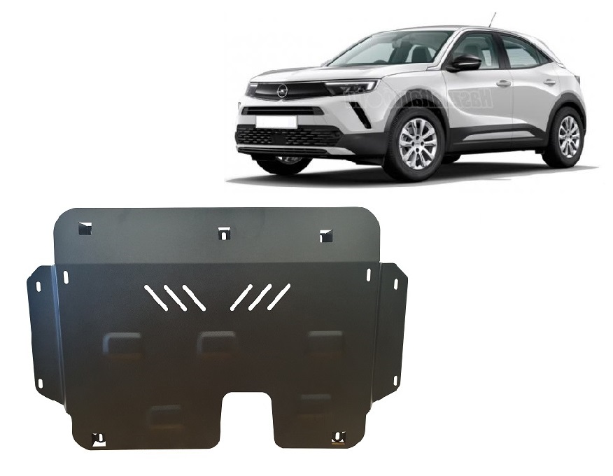 Opel Mokka B (2019-2026) Engine, Gearbox, Radiator Skid Plate - 2 mm Steel