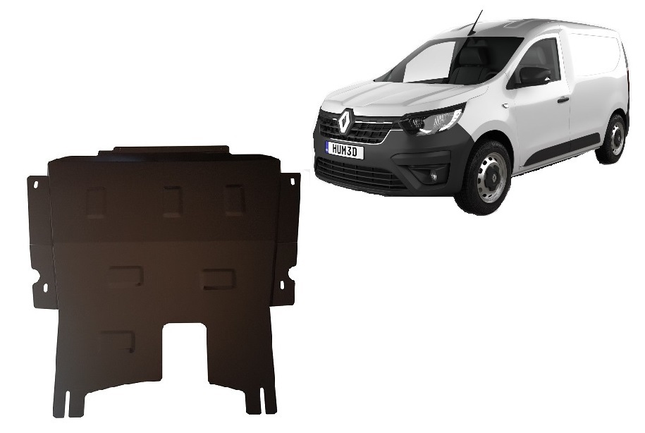 Renault Express (2021-2026) Engine, Gearbox, Radiator Skid Plate - 2 mm Steel