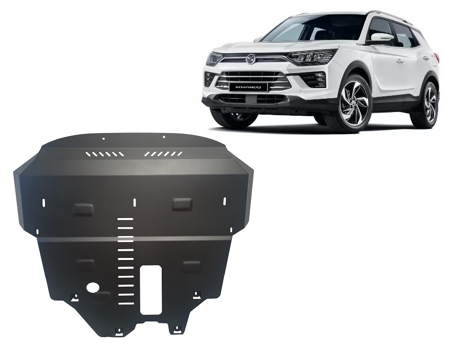SsangYong Korando (2019-2026) Engine, Gearbox, Radiator Skid Plate - 2 mm Steel