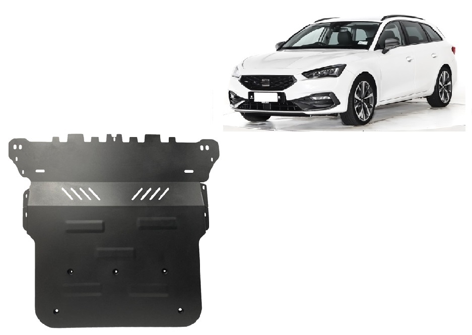 Seat Leon Mk4 (2020-2026) Engine, Gearbox, Radiator Skid Plate - 2 mm Steel