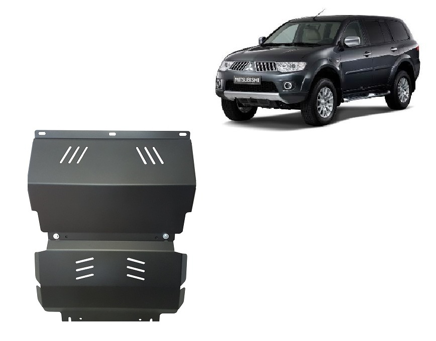 Mitsubishi Pajero Sport 2 (2007-2026) Engine, Radiator Skid Plate - 3 mm Steel