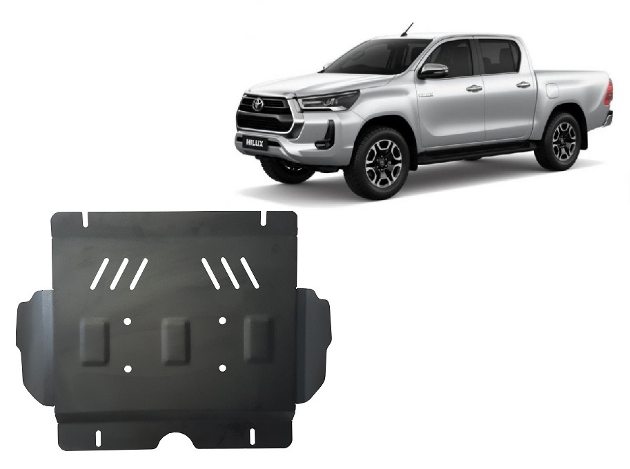 Toyota Hilux Invincible (2021-2026) Engine Skid Plate - 3 mm Steel