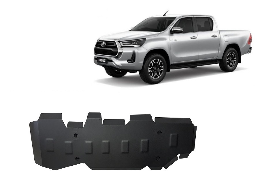Toyota Hilux Invincible (2021-2026) Fuel Tank Skid Plate - 3 mm Steel