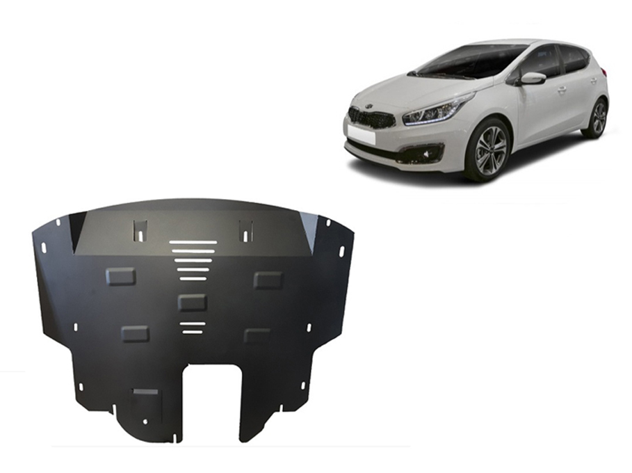 Kia Ceed (2015-2017) Engine, Gearbox, Radiator Skid Plate - 2 mm Steel