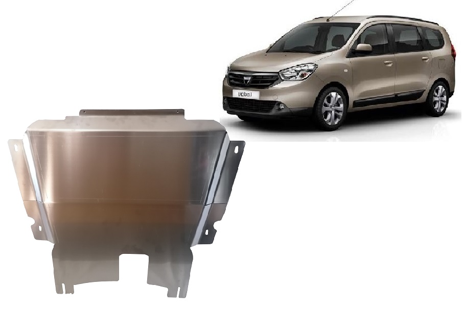 DACIA LODGY (2012-2020) Engine, Gearbox Skid Plate - 4 mm Aluminum