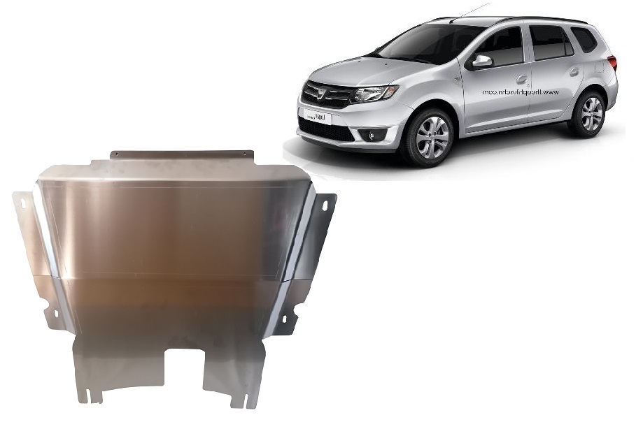 DACIA LOGAN MCV (2012-2020) Engine, Gearbox Skid Plate - 4 mm Aluminum