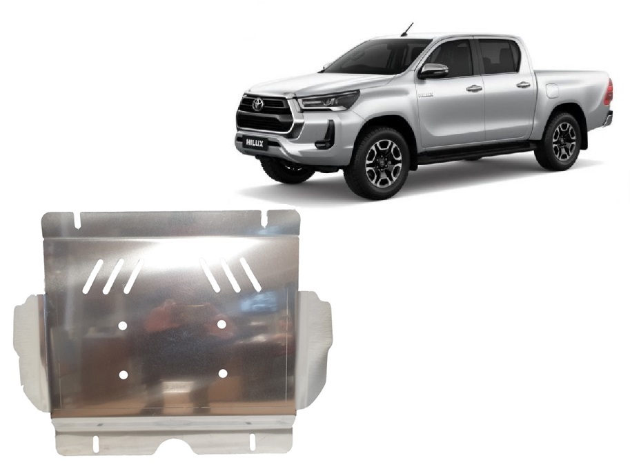 Toyota Hilux Invincible (2021-2026) Engine Skid Plate - 4 mm Aluminum