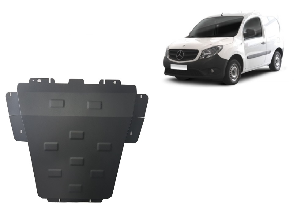 Mercedes Citan W415 (2012-2021) Engine, Gearbox, Radiator Skid Plate - 2 mm Steel