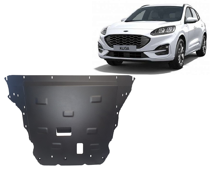 Ford Kuga (2019-2026) Engine, Front Bumper, Gearbox, Radiator Skid Plate - 2 mm Steel