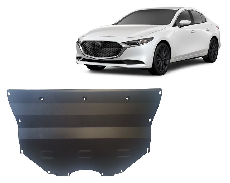 Mazda 3 (2019-2026) Engine, Gearbox Skid Plate - 2 mm Steel
