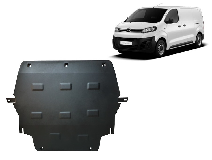 Citroen Dispatch (2016-2026) Engine, Gearbox, Radiator Skid Plate - 2 mm Steel