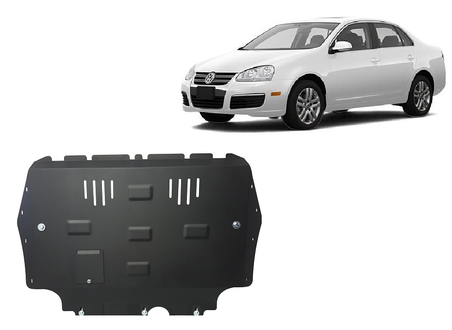 VW Jetta (2005-2011) Engine, Gearbox, Radiator Skid Plate – 2 mm Steel