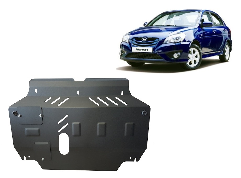 Hyundai Verna (2005-2010) Engine, Gearbox Skid Plate - 2 mm Steel