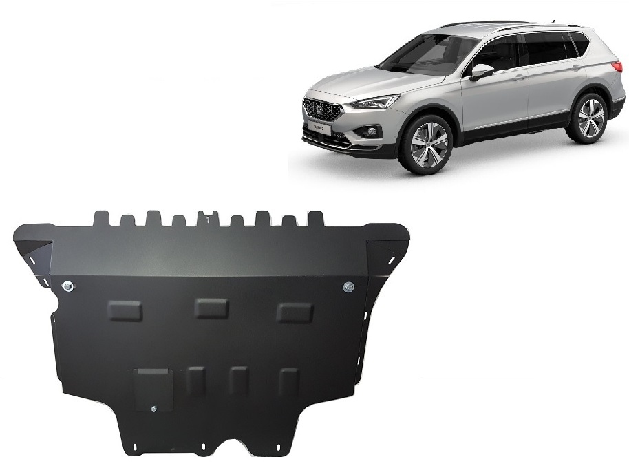 Seat Tarraco (2018-2026) Engine, Front Bumper, Gearbox, Radiator Skid Plate - 2 mm Steel
