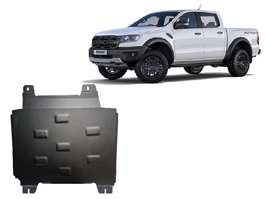 Ford Ranger Raptor (2020-2023) Gearbox Skid Plate - 2 mm Steel