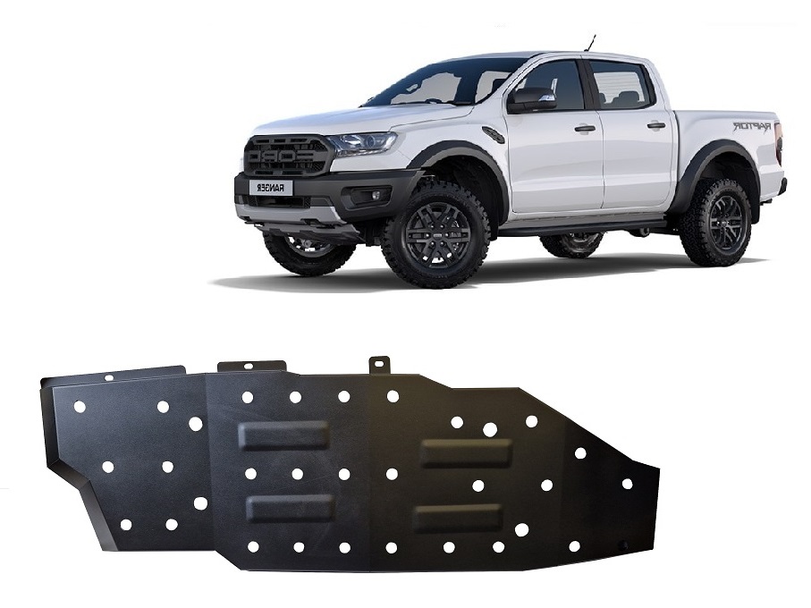 Ford Ranger Raptor (2020-2023) Fuel Tank Skid Plate - 2 mm Steel