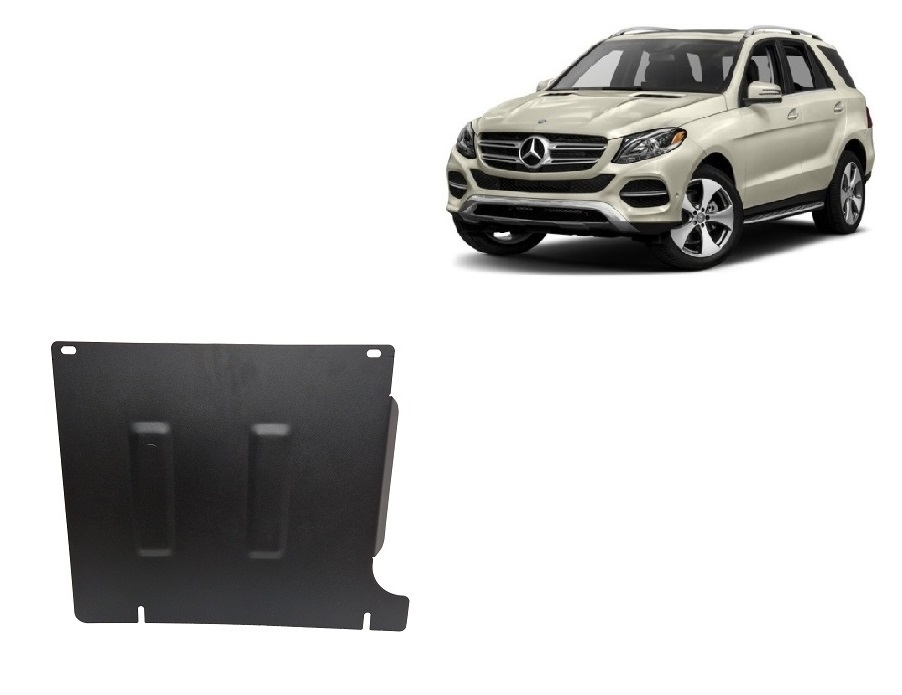 Mercedes GLE X166 (2015-2019) Gearbox Skid Plate - 2 mm Steel