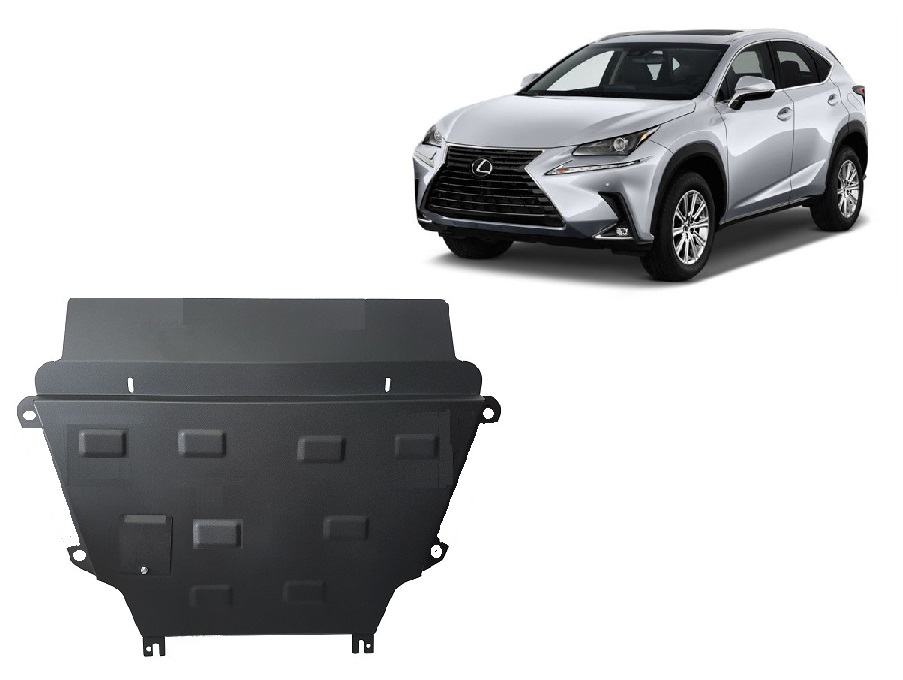 Lexus NX AZ10 (2014-2022) Engine, Gearbox, Radiator Skid Plate - 2 mm Steel