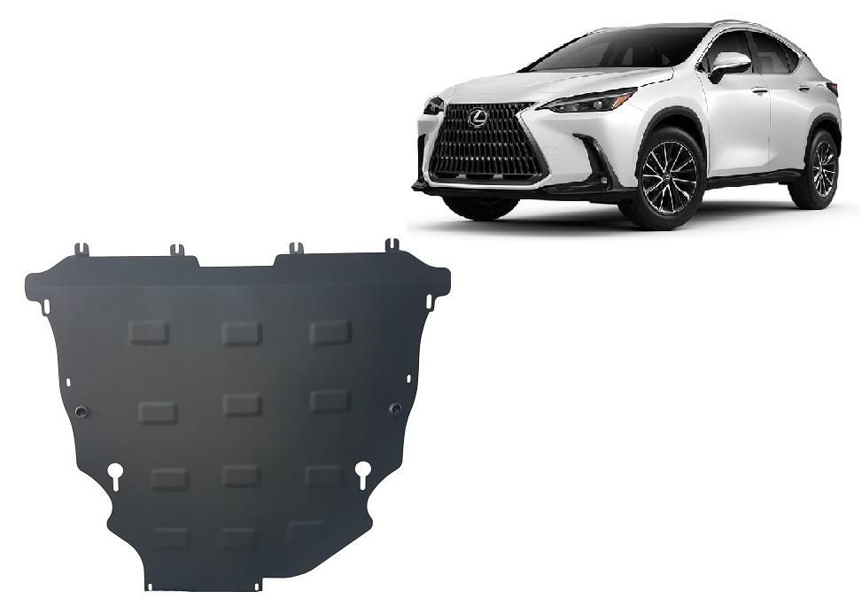 Lexus NX AZ20 (2021-2026) Engine, Front Bumper, Gearbox, Radiator Skid Plate - 2 mm Steel