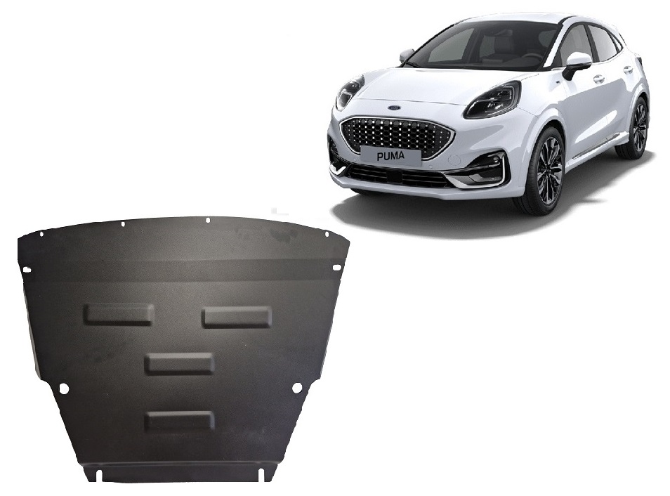 Ford Puma (2019-2026) Engine, Gearbox, Radiator Skid Plate - 2 mm Steel