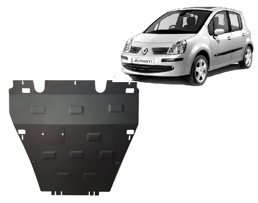 Renault Modus (2004-2012) Engine, Gearbox Skid Plate - 2 mm Steel