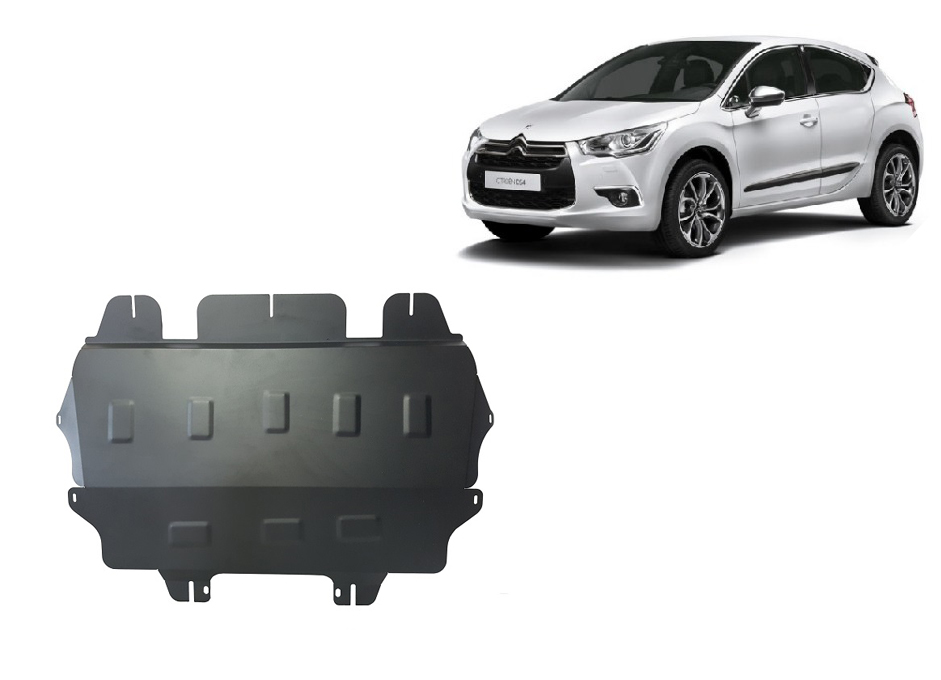 Citroen DS4 (2010-2018) Engine, Gearbox, Radiator Skid Plate - 2 mm Steel