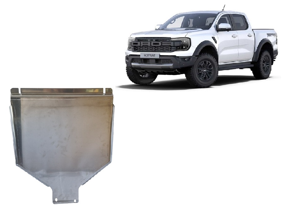 Ford Ranger Raptor (2023-2026) Gearbox Skid Plate - 4 mm Aluminum