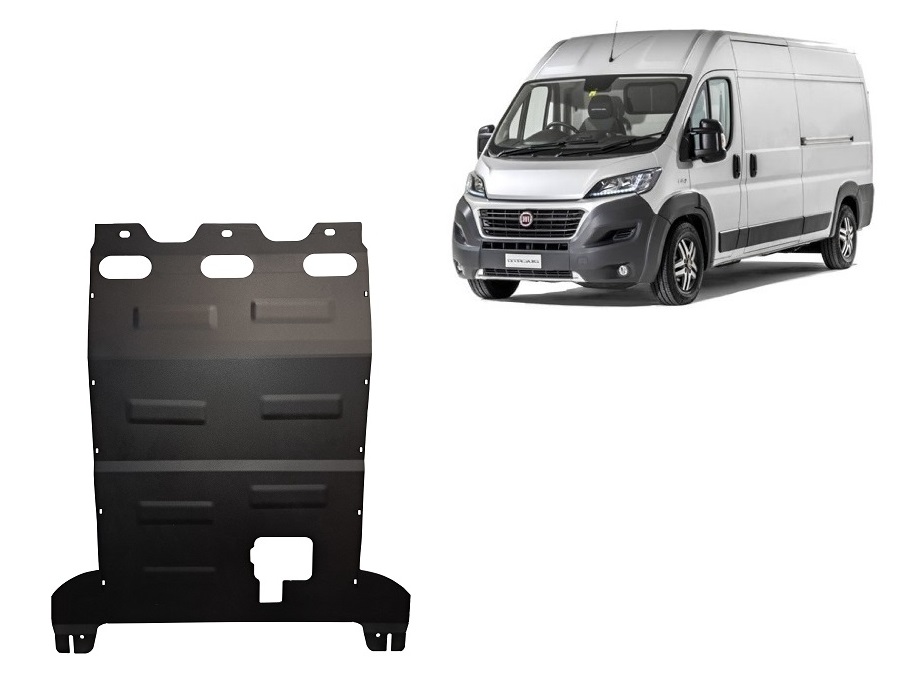 Fiat Ducato (2016-2026) Engine, Gearbox, Radiator Skid Plate - 2 mm Steel