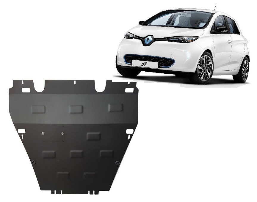 Renault Zoe (2017-2020) Engine Skid Plate - 2 mm Steel