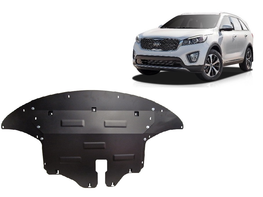 Kia Sorento UM (2012-2020) Engine, Front Bumper, Gearbox, Radiator Skid Plate - 2 mm Steel